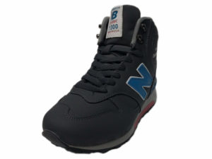 Зимние New Balance 1300 Mid Nubuck серые с синим