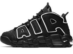 Nike Air More Uptempo черные с белым