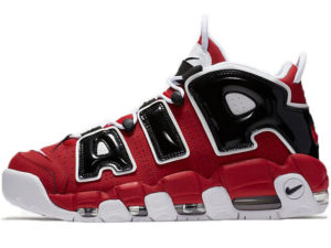 Nike Air More Uptempo 96 Bulls красные с черным