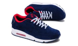 Зимние Nike Air Max 90 VT с мехом синие (36-44)