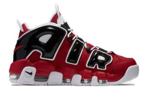 Nike Air More Uptempo красные с черным и белым 36-45