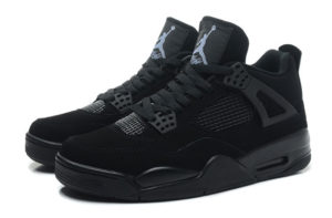 Nike Air Jordan 4 черные (35-45)