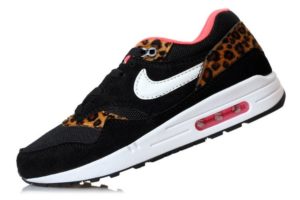 Nike Air Max 87 черные с леопардом 35-40