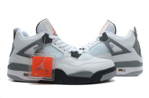 Nike Air Jordan 4 белые с серым (40-45)