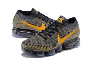 Nike Air VaporMax Flyknit черно-желтые 40-44