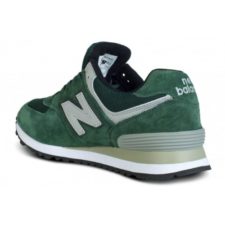 NEW BALANCE 574 ЗАМША зеленые с серым (40-44)