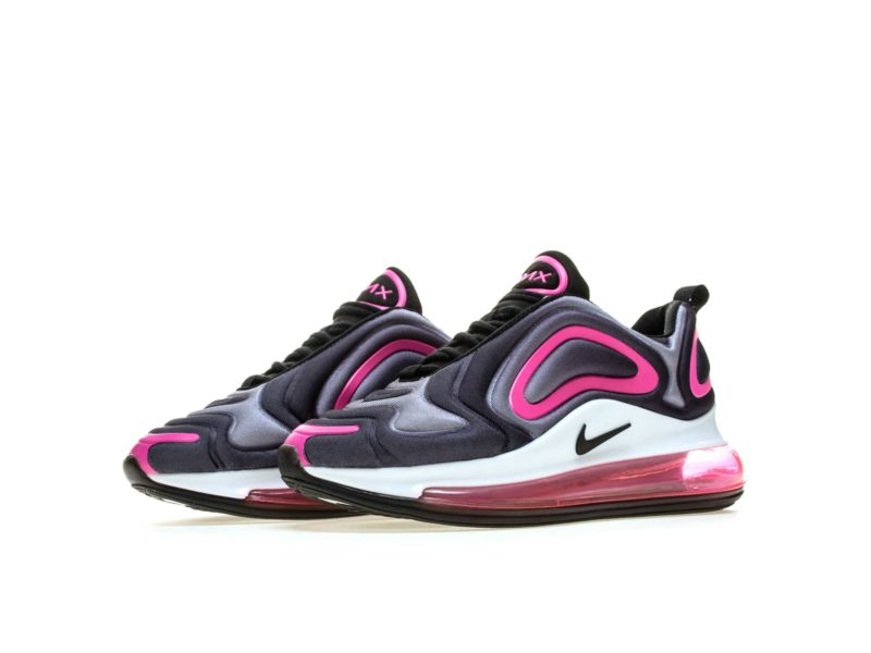 Nike Air Max 720 черные с розовым (35-39)