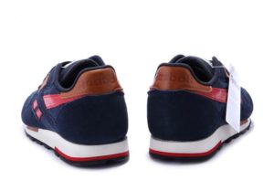 Reebok Classic Leather Utility синие с красным (40-44)