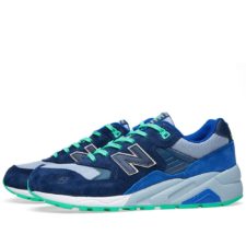 New Balance 580 замша-сетка темно-синие с серым (40-45)