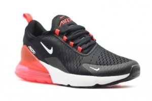 Nike Air Max 270 черно-белые с красным (40-44)