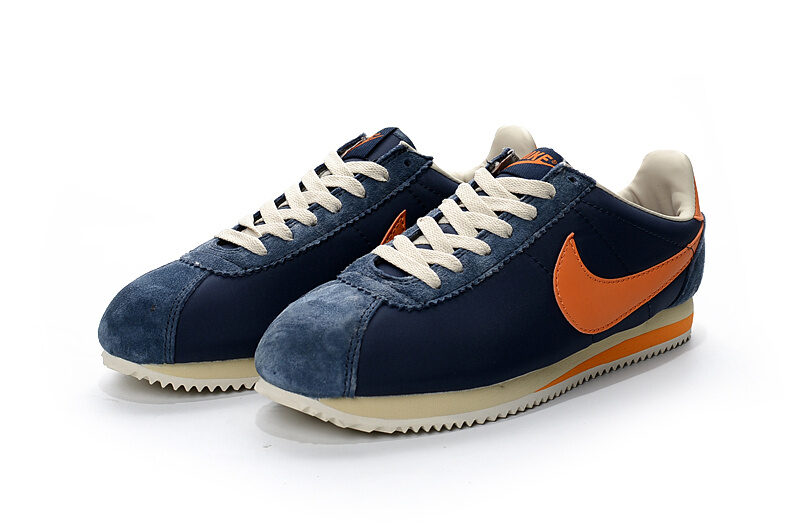 Nike Cortez синие-белые-оранжевые  (39-43)