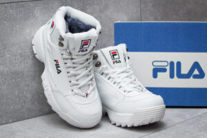 Зимние Fila Disruptor 2 с мехом белые (35-40)