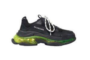 Balenciaga Triple S черные с зеленым  (36-40)