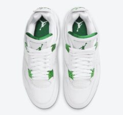 Nike Air Jordan 4 Green Metallic белые (35-39)