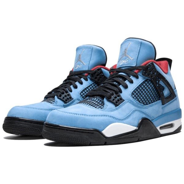 Nike Air Jordan 4 Retro 'Cactus Jack' светло-синие (40-44)