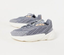 Adidas Ozelia серые кожаные мужские-женские (40-44)