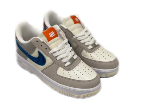 Nike Air Force 1 Low серо-белые кожа-нубук мужские-женские (40-44)