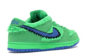 Nike SB Dunk Low Grateful Dead зеленые с синим замшевые мужские-женские (35-44)