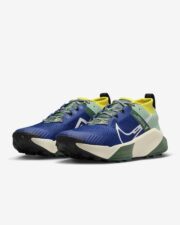 Nike ZoomX Zegama Trail синие с зеленым с сеткой мужские-женские (40-44)